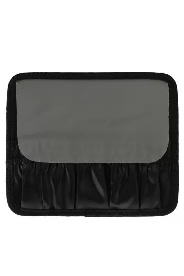 Kosmetyczka organizer na kosmetyki bi�uteri� kuferek z lusterkiem LED czarny
