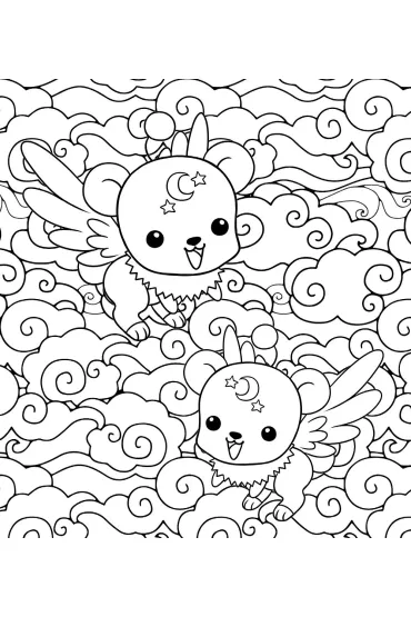 Manga & Chibis. Kolorowanka