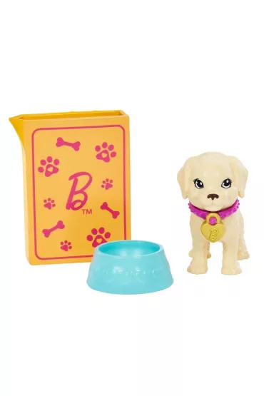 Lalka Barbie Adopcja pieskw. Zestaw + lalka Mattel