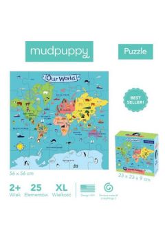 Puzzle podogowe Jumbo Nasz wiat 2+ Mudpuppy