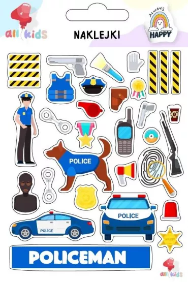 All4Kids Naklejki dla dzieci Policja