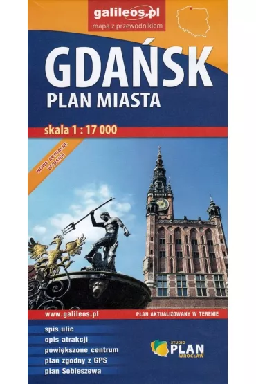 Gda�sk plan miasta 1:17 000
