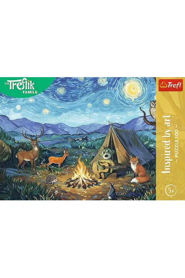 Puzzle Przy ognisku 100 el. Inspired By Art Rodzina Treflik�w 16564