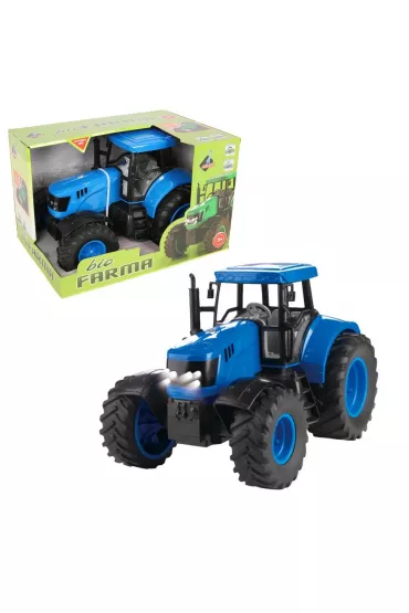 Traktor du�y niebieski Askato