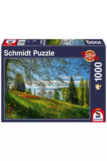 Puzzle 1000 el. Wyspa kwitn�cych tulipan�w Schmidt