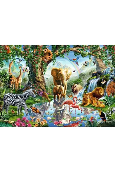 Puzzle 1000 el. Przygoda w d�ungli Ravensburger
