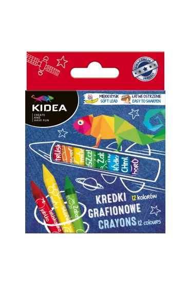 Derform Kredki Grafionowe 12 szt.