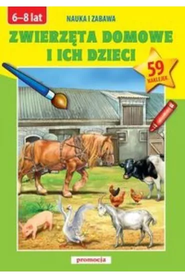Naklejanki - Zwierz�ta domowe i ich dzieci