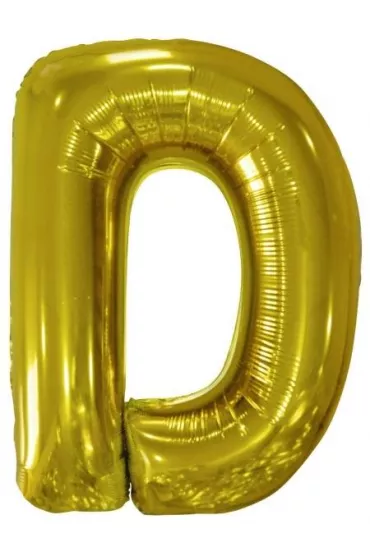 Amscan Balon foliowy litera D z�ota 62x86cm