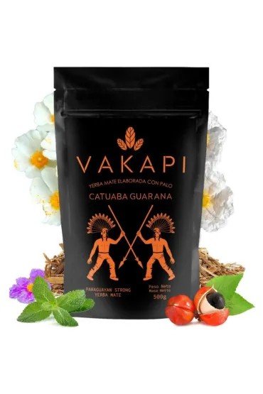Vakapi Yerba Mate Catuaba Guarana 500 g
