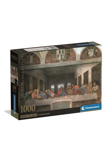 Puzzle 1000 el. Museum Leonardo: Cenacolo Clementoni