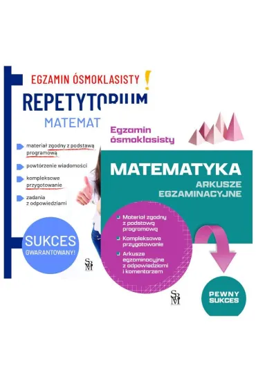 Pakiet. Egzamin �smoklasisty. Matematyka: Repetytorium, Arkusze egzaminacyjne