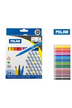 Milan Flamastry trjktne cienkie 24 kolory