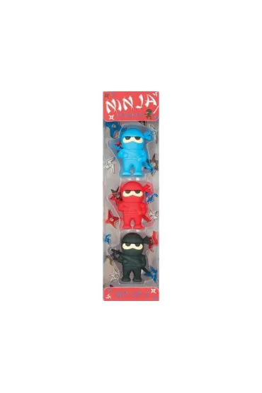 Kolorowe Baloniki Gumki do �cierania Ninja 3 szt.