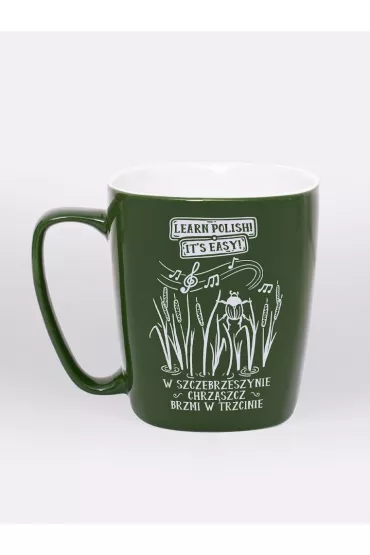 Nadwyraz.com Kubek ceramiczny zielony Chrz�szcz brzmi...