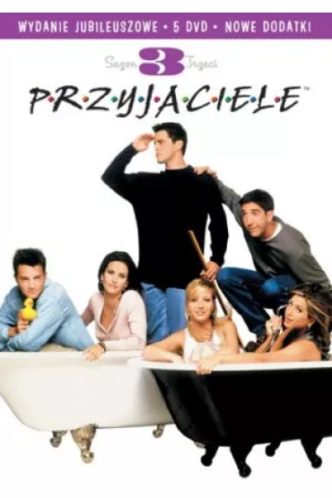 Przyjaciele. Edycja jubileuszowa, sezon 3 (5 DVD) - Courtney Cox Arquette, David Schwimmer, Jennifer Aniston, Lisa Kudrow, Matt LeBlanc, Matthew Perry