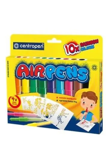 Centropen Flamastry dmuchane + 4 szablony