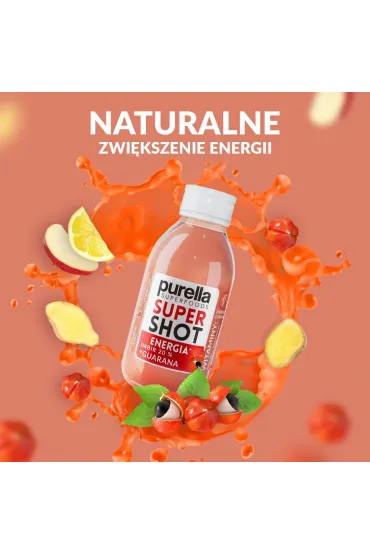 Purella Super Shot Energia imbir + guarana zestaw 8 x 100 ml