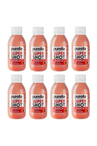Purella Super Shot Energia imbir + guarana zestaw 8 x 100 ml