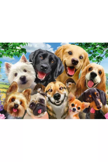 Puzzle 500 el. Psy robi� selfie Schmidt