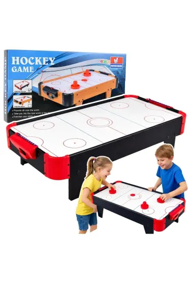 Mini st� air hockey sto�owy czarny LeanToys