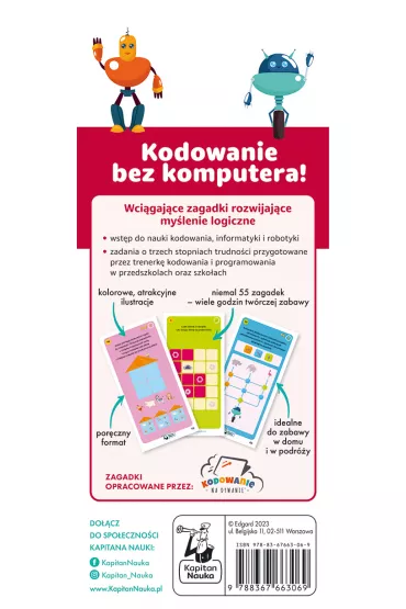 Kapitan Nauka. Koduj z robotami. Zagadki obrazkowe 5-7 lat - Anna wi
