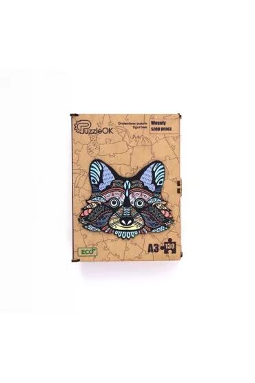 Puzzle drewniane eko 130 el. Weso�y szop pracz A3 Maksik