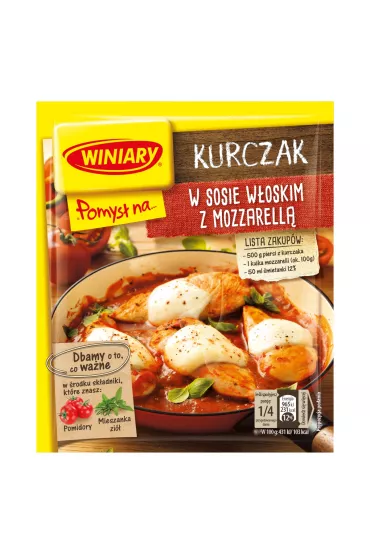 Winiary Pomys� na... Kurczak w sosie w�oskim z mozzarell� 35 g