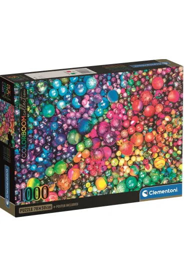 Puzzle 1000 el. Compact Colorboom Marbles Clementoni