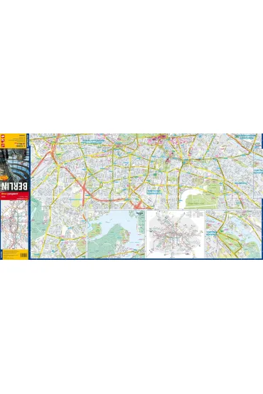 Berlin city street map 1:15 000 laminat 2024