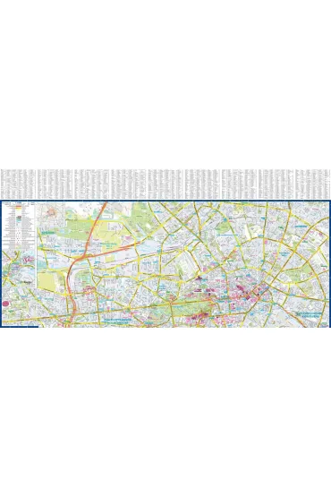 Berlin city street map 1:15 000 laminat 2024
