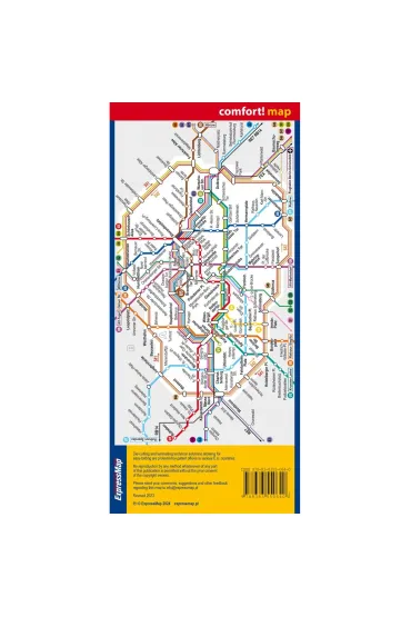 Berlin city street map 1:15 000 laminat 2024