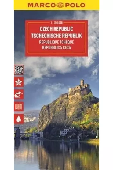 Czechy. Mapa drogowa w skali 1:350 000