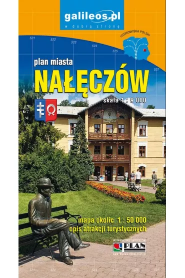 Na��cz�w - plan miasta i mapa okolicy