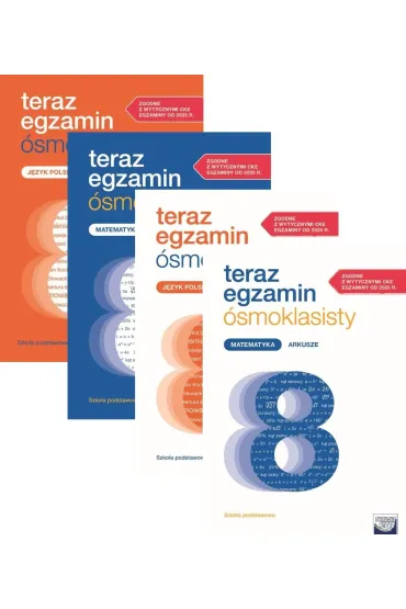 Pakiet Teraz egzamin �smoklasisty. Repetytorium oraz Arkusze: J�zyk polski, Matematyka
