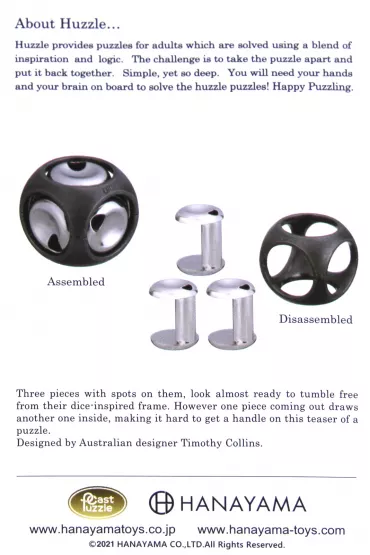 �amig��wka Huzzle Cast Dice. Poziom 3/6 G3 - Timothy  Collins