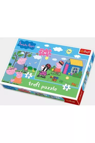 Puzzle 2 w 1. �winka Peppa 34128 Trefl