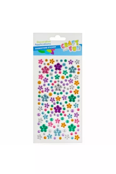 Craft with Fun Ozdoba dekoracyjna krysztalki samoprzylepne mix