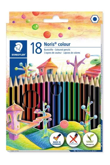 Staedtler Kredki o��wkowe Noris Colour, sze�ciok�tne 18 szt.