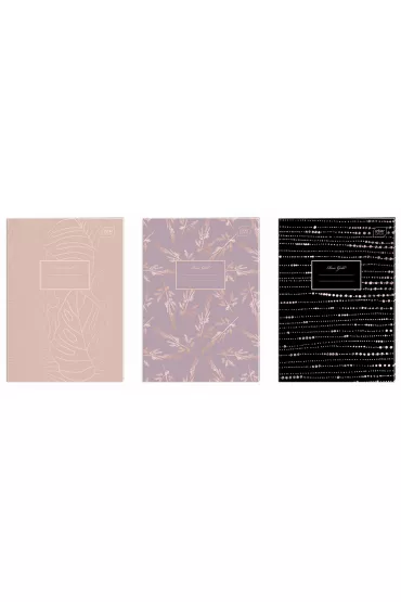Interdruk Zeszyt A4 Metallic Rose Gold 70g, kratka 60 kartek