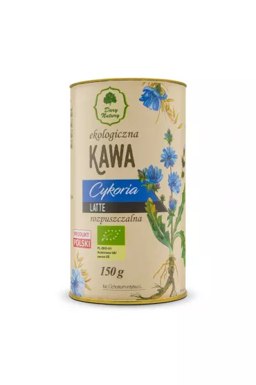 Dary Natury Kawa z korzenia cykorii latte rozpuszczalna 150 g Bio