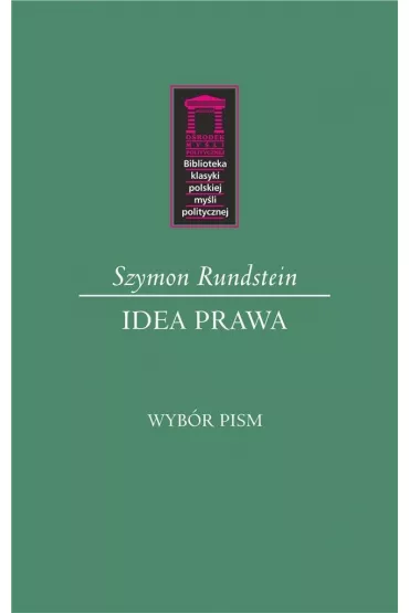 Idea prawa - Szymon Rundstein