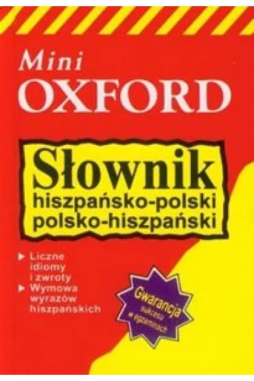S�ownik hiszpa�sko-polski polsko-hiszpa�ski mini