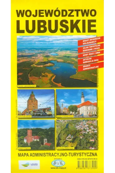 Mapa administracyjno-turystyczna Wojew�dztwo lubuskie 1:200 000