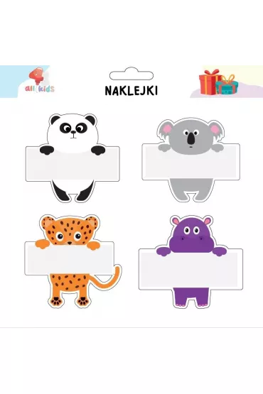 All4Kids Naklejki zwierzaki na szafk� i zeszyt 1