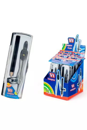 Starpak Cyrkiel metalowy + o��wek Vt w etui