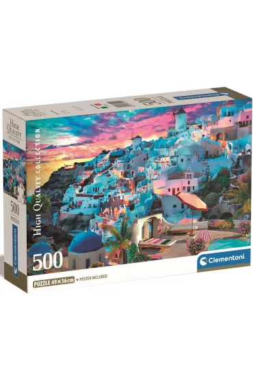 Puzzle 500 el. Compact Greece View Clementoni