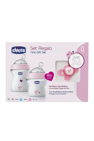 Zestaw do karmienia r�owy 0m+ Chicco