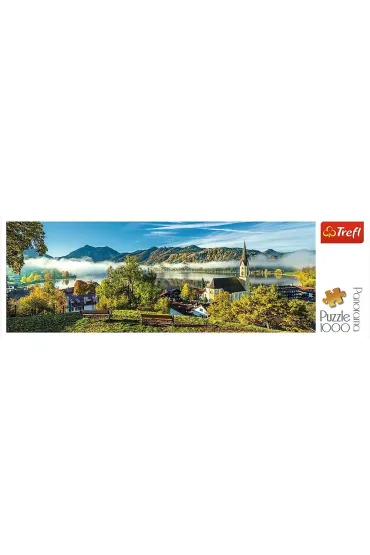 Puzzle panoramiczne 1000 el. Nad jeziorem Schliersee Trefl