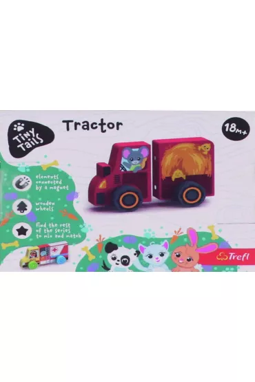 Zabawka drewniana - Traktor Tiny Tails TREFL